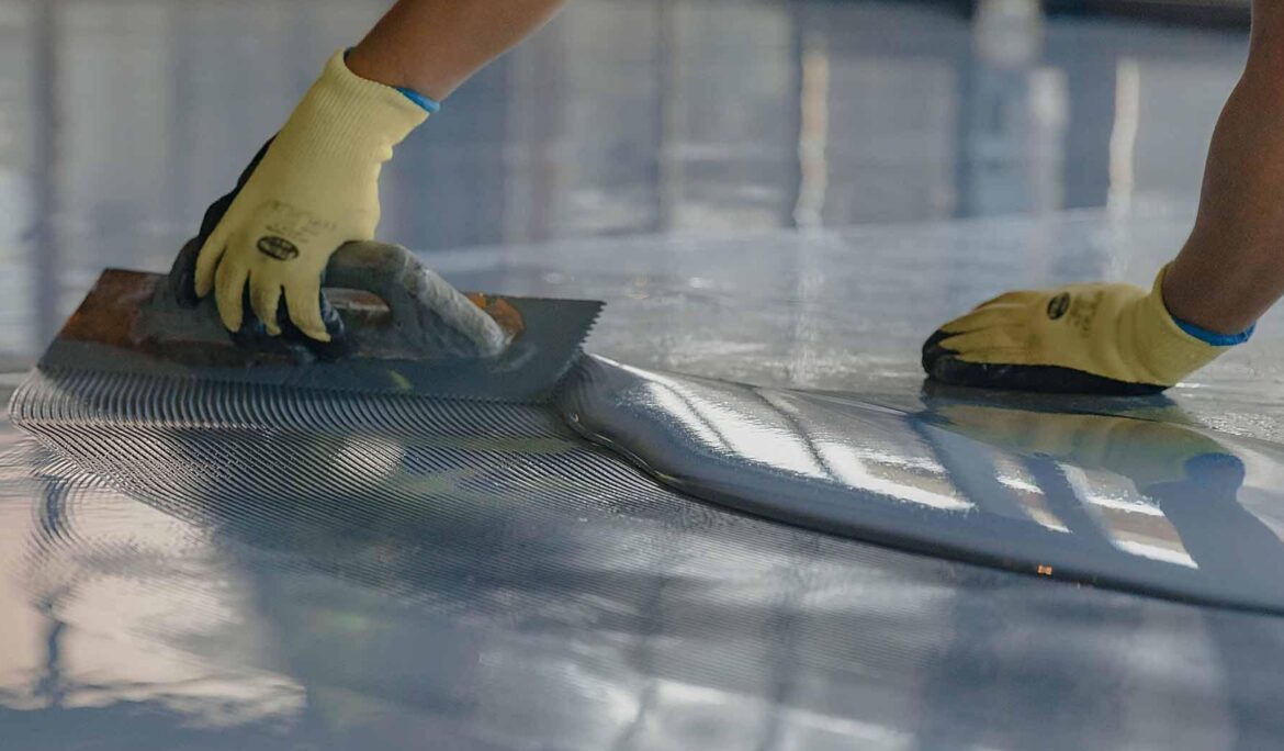 garage floor installation